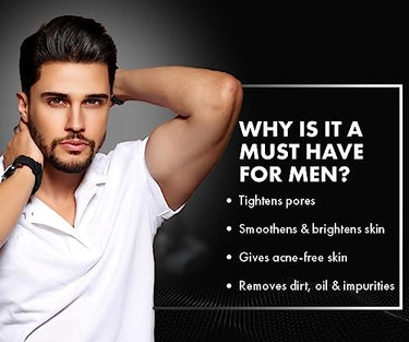 UrbanGabru Activated Charcoal Face Wash for Men | Facial Scrub Charcoal Face Wash with Apple Cider Vinegar for Pimple, Acne Control & Clear Glowing Skin (120 gm) | Deep Pore Cleaning | All Skin Types